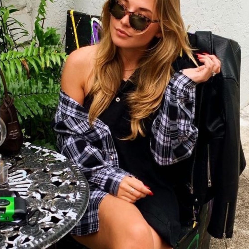 Plaid button down